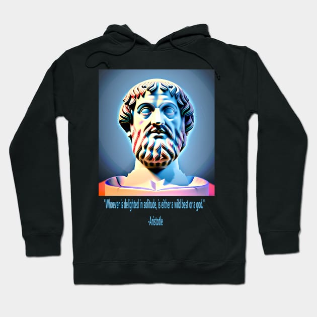 Aristotle Quote Hoodie by Trip Tank